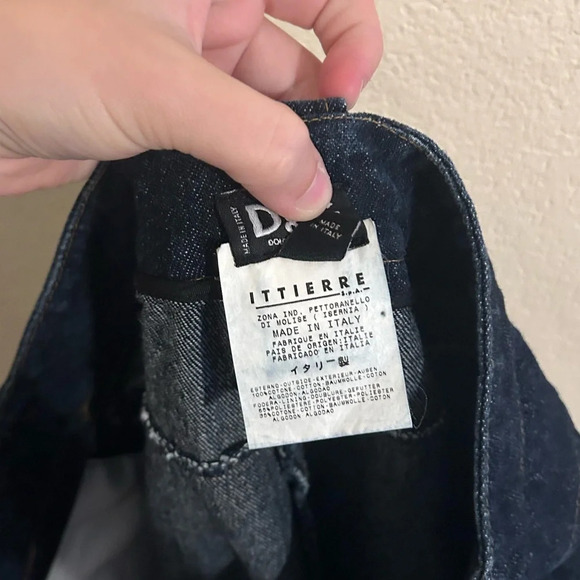 Vintage Dolce & Gabbana Authentic ‘73 Dark Bell-bottoms Blue Flare Jeans Size 8 - Picture 10 of 11